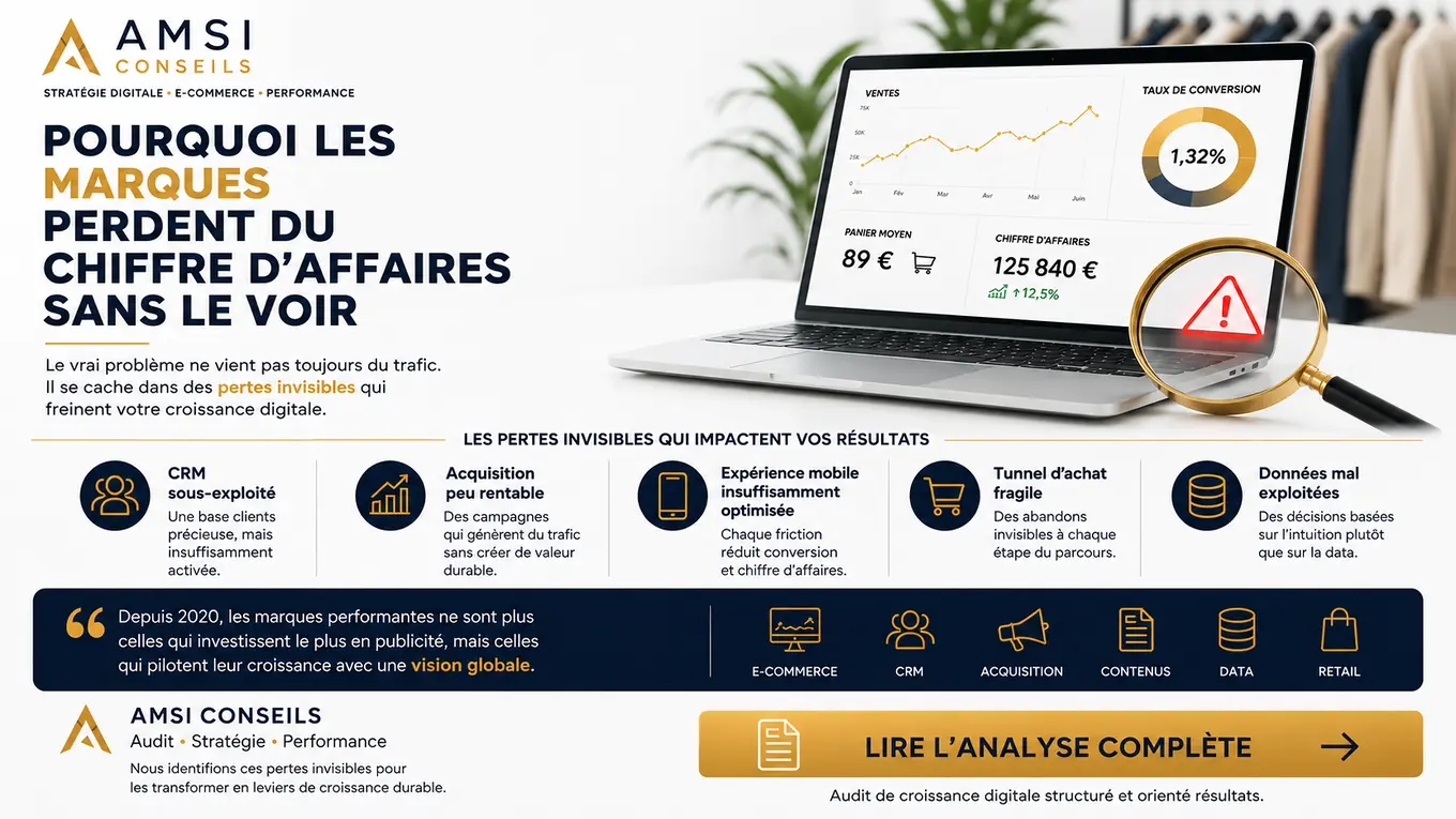Pourquoi les marques perdent du chiffre d'affaires sans le voir